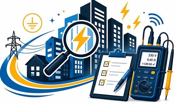 Pomiary elektryczne dla hal i magazynów Bukowno